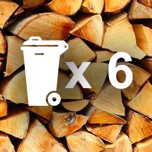 6 Bins Firewood Log Burner Ready to Burn