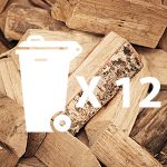12 Wheelie Bins Kiln Dried Logs