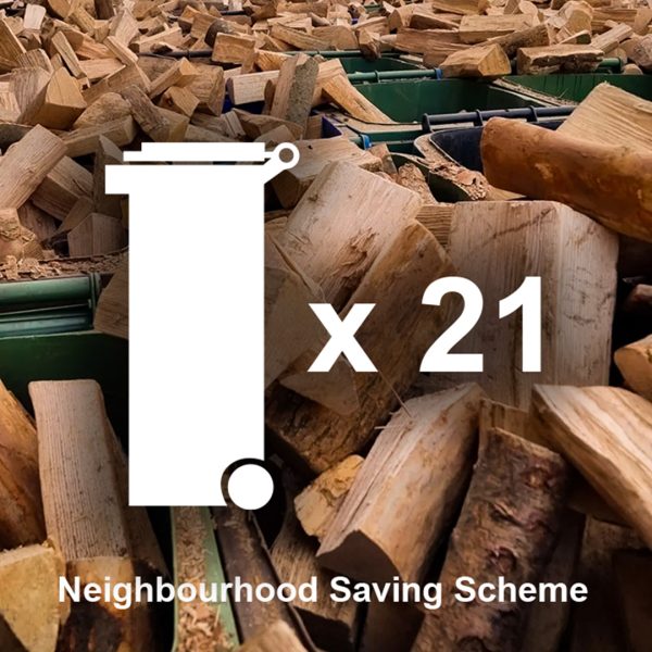 21 Wheelie Bins Kiln Dried Logs- Neighbourhood Saving Scheme